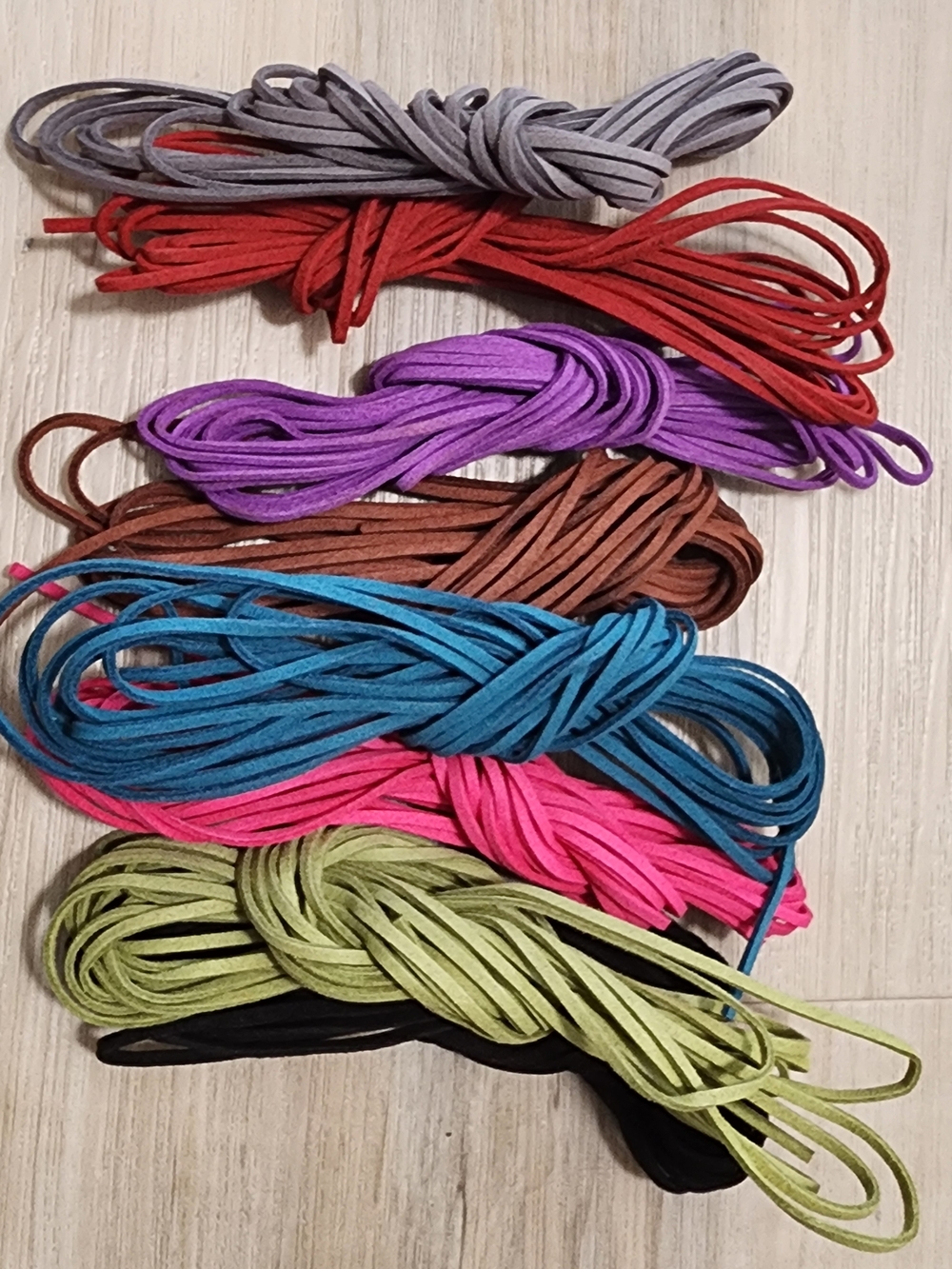 Bundle Suede Craft Cord Assortment - Multi-Color Suede Laces